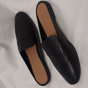 EVERLANE The Day Loafer Mule Black Leather
